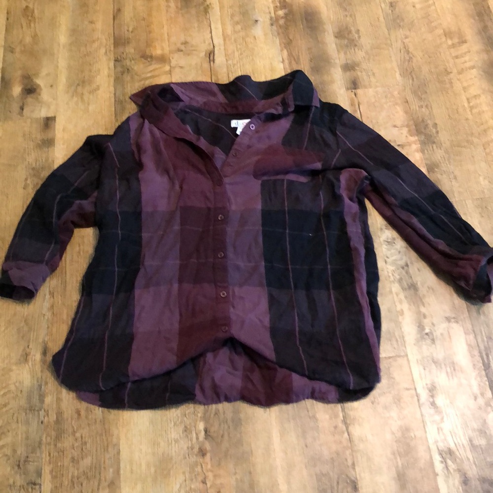 Plaid top